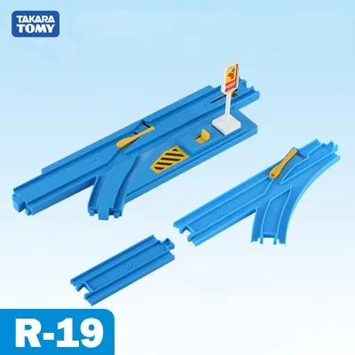 Takara Tomy Plarail Trackmaster пластиковые железнодорожные дорожки Запчасти Аксессуары кривой/прямой/блок/мост/балки игрушки новые - Цвет: R19