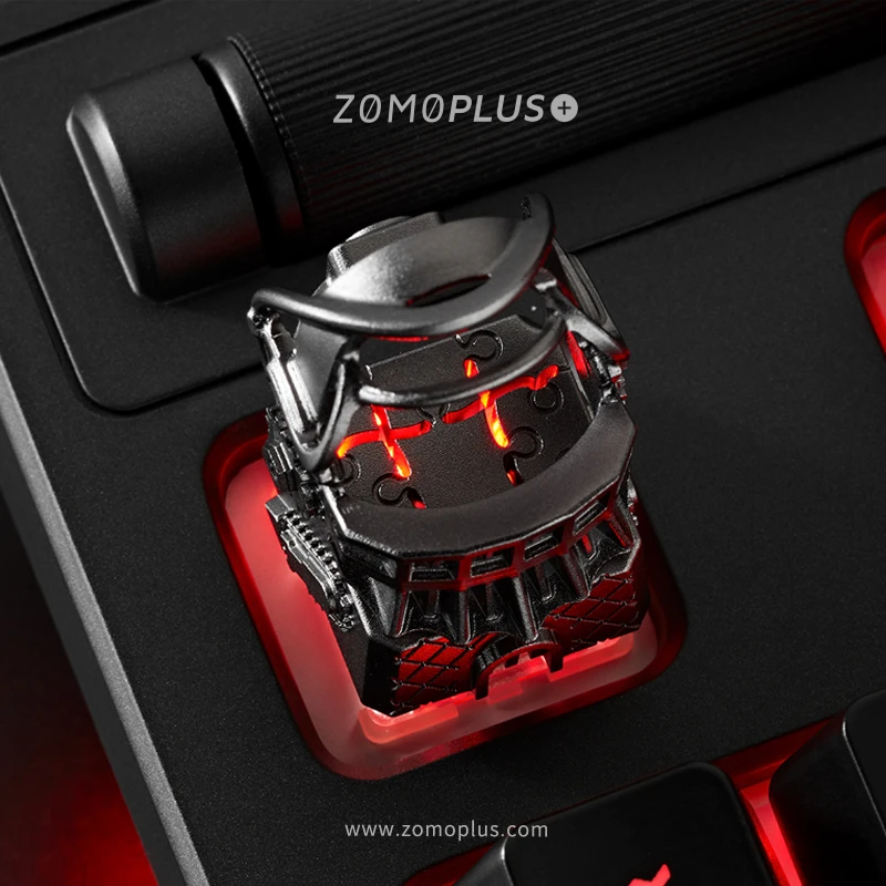 ZOMO Original Design 3D metal key cap mechanical keyboard keycaps,birthday gift for boy,Electric saw micro Figurine,CNC process