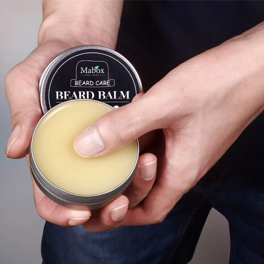 MaboBest лечение сандалового дерева, агара и Хоба масло-крем для бритья, усиления и увлажнения бороды и бороды восковой мужской Шарм