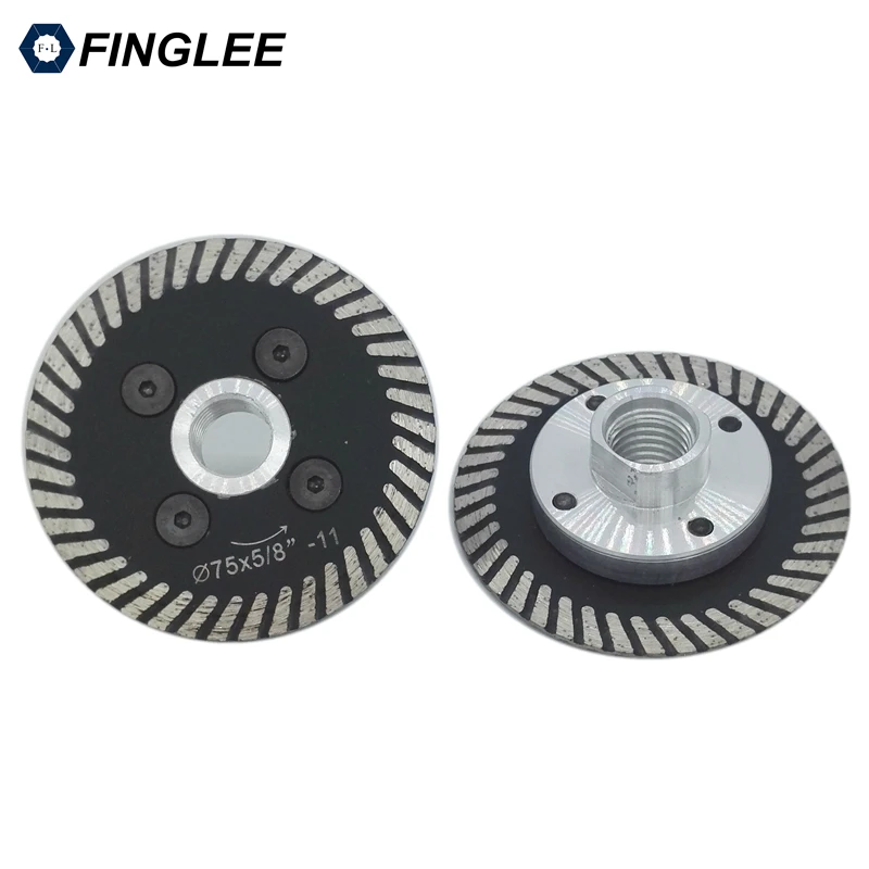 Mini Diamond Blades 2 inch (50 mm) for Granite Cutting Carving Tools Turbo Diamond Disc with 5/8-11 Thread Flange