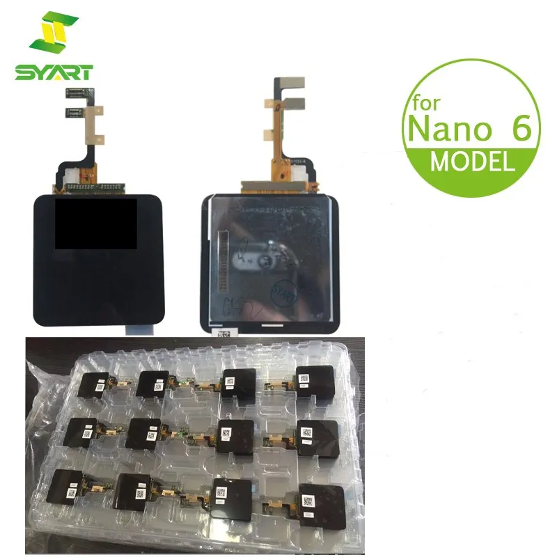 

10 Pcs/Lot For iPod Nano 6 6th LCD Display With Touch Screen Digitizer Assembly Repair Replacement Part No Dead Pixels 1.54" LCD