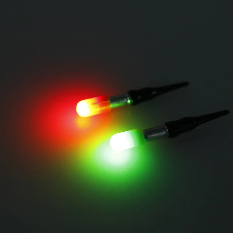 

New 1 Set Fishing Float Light Stick Green/Red With CR311 Battery Operated LED Luminous Float For Dark Water Night Fishing