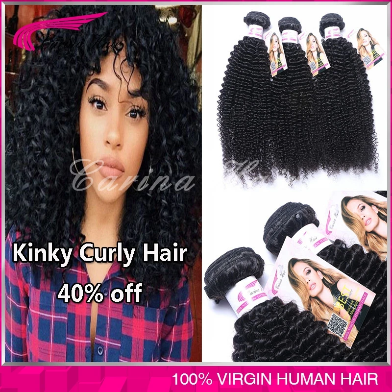

Brazilian Kinky Curly Hair weave 3 Bundles Lot hair weft 7A Unprocessed Brazilian Virgin Human Hair Extensions free shipping