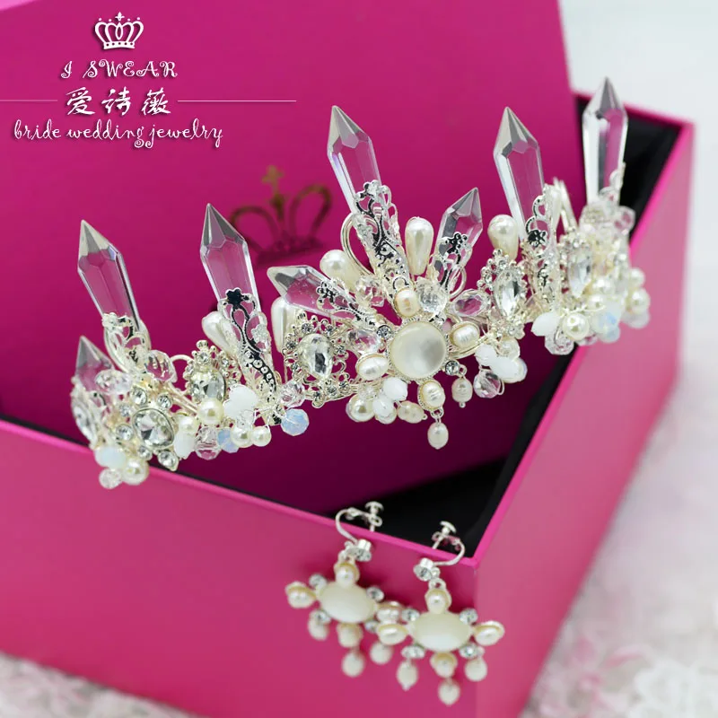 Женская тиара с белыми кристаллами свадебные аксессуары для волос|accessories 3d|hair