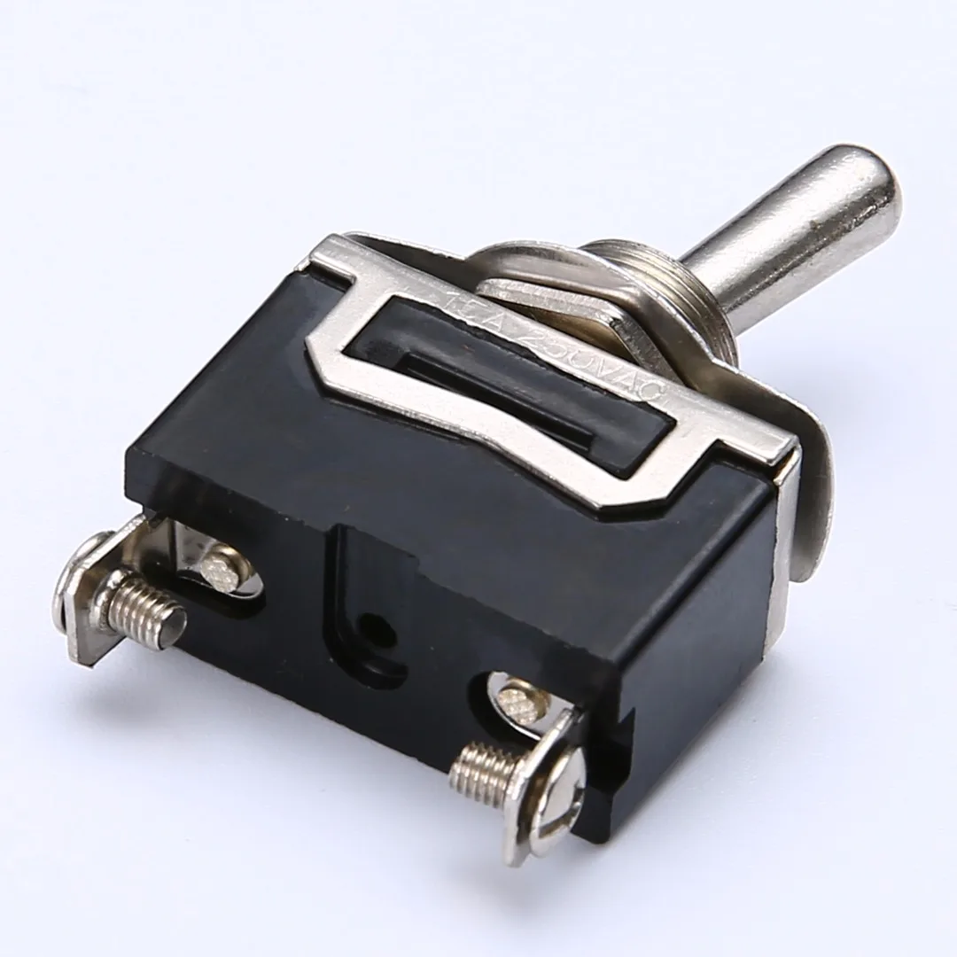 High Quality 1 Set Toggle Switch Cover ON/OFF SPST Toggle Switch Metal Lever Car Dash Light with Missile Cover