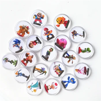 

FAST SHIPPING New Data 20Pcs/set Mario Kart 8 Of Amiibo Collection Coin Game Card Ntag215 Sticker NFC Tag NS Switch