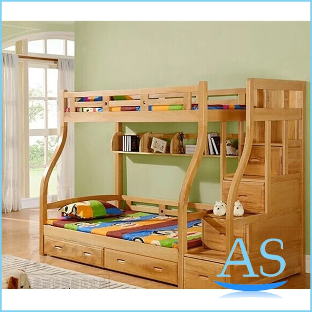2015 China good quality wooden kids bunk bed children double bed