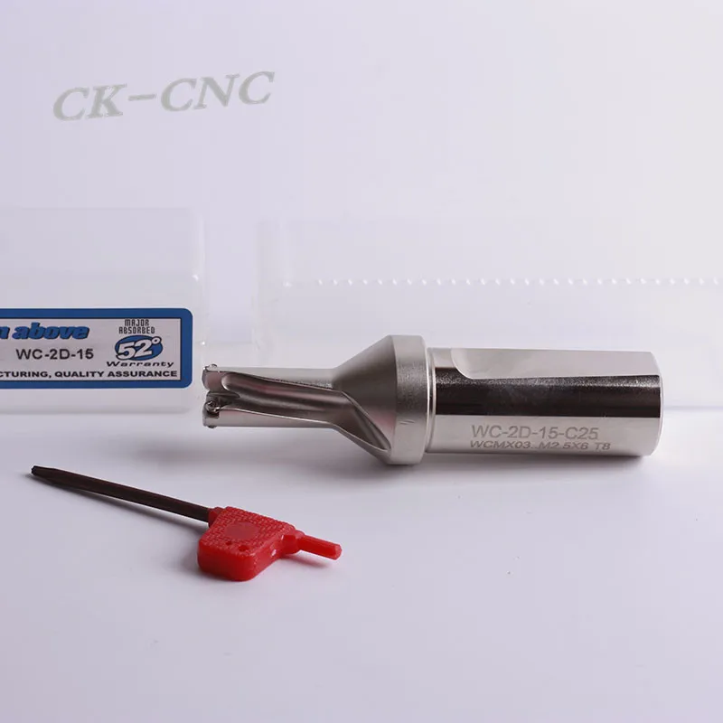 hight quality WC-2D-15 C25 U drill indexable CNC TOOL 15mm-2D Machining length=30mm for WCMX03 insert | Инструменты