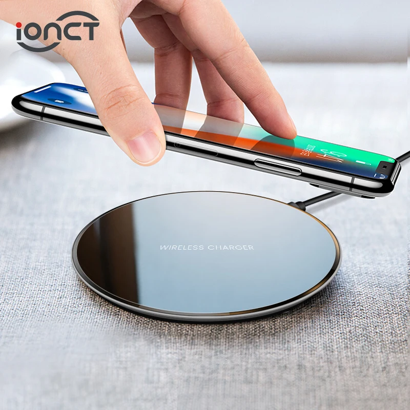 

iONCT QI Wireless Charger For iPhone X XR 8 7 Plus XS Max Charging Dock For Samsung S8 S9 For Huawei Xiaomi Charge Pad For Phone
