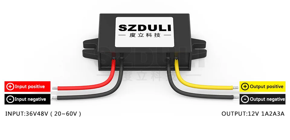 36 В 48 В до 12 В 1A 2A 3A DC понижающий преобразователь питания 20~ 60 в до 12 В понижающий модуль трансформатора