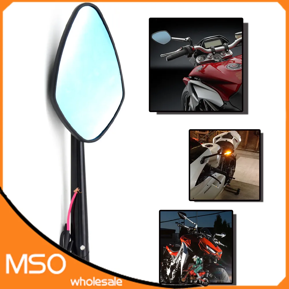 M8 M10 Universal Folding Motorcycle Mirror Motorbike Side Mirrors