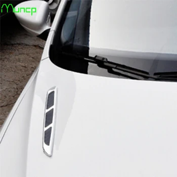 

Muncp Car body stickers Hood Side Flow Vent Fender Air Net Door Decals Sticker Simulation car shark gills outlet for Lexus ES250