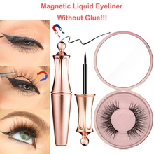 Водонепроницаемая Магнитная подводка для глаз стойкая жидкая Магнитная подводка для глаз магнитные ресницы с пинцетом Женская Косметика для макияжа