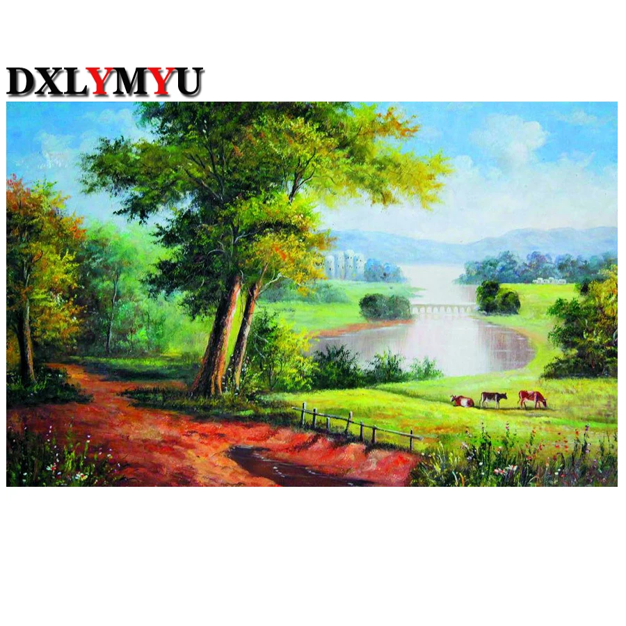 

5D DIY Diamond Painting Cross Stitch Scenery Picture Diamond Embroidery Full Square Rhinestone Mosaic Painting Home Decor