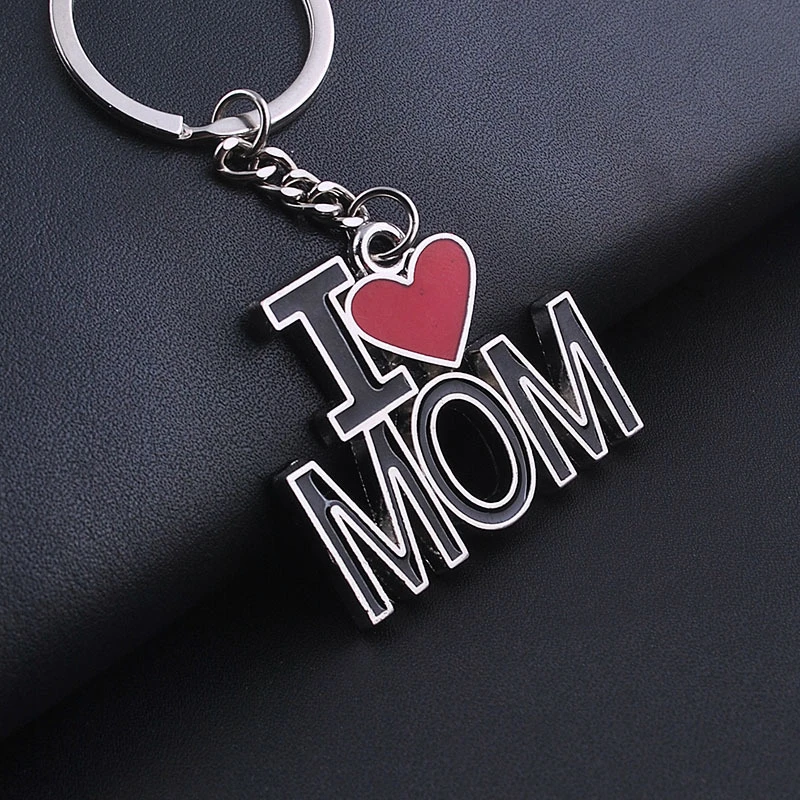 i love mom and dad keychain