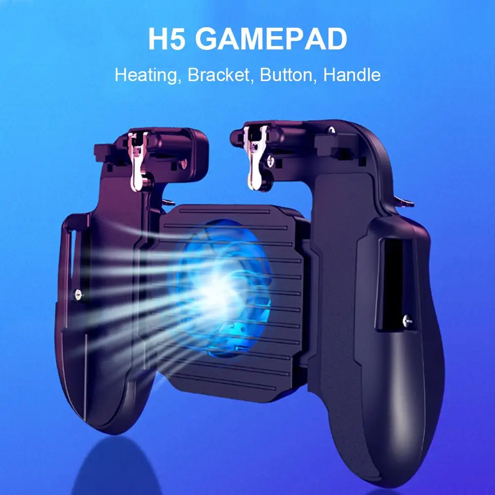 Game Controller Built - In Battery With Fan Cooling Grip Holder Button Auxiliary High Sensitivity PUGB Helper Trigger Shooting Game Controller Built - In Battery With Fan Cooling Grip Holder Button Auxiliary High Sensitivity PUGB Helper Trigger Shooting