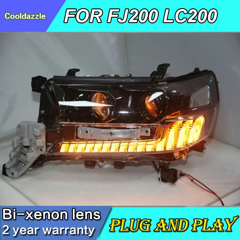 

2016 2017 2018 Year Land Cruiser LC200 FJ200 LED Head Lights Head Lamps Front Lights With Day Time Running Light Turning Signal