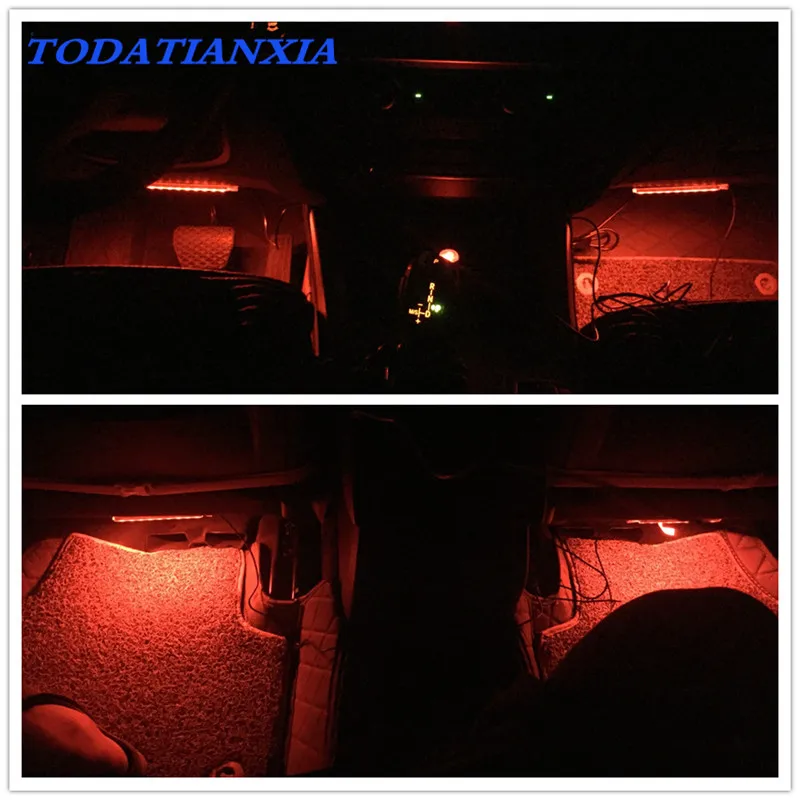 

Car Remote Interior decoration LED Strip for alfa romeo 159 skoda fabia 2 alfa romeo mito tiguan seat ibiza 6j audi a1 volvo