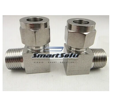Нержавеющая 90 компрессионный адаптер 1/2 &quotNPT Male x 3/8&quot компрессия Homebrew фитинг |