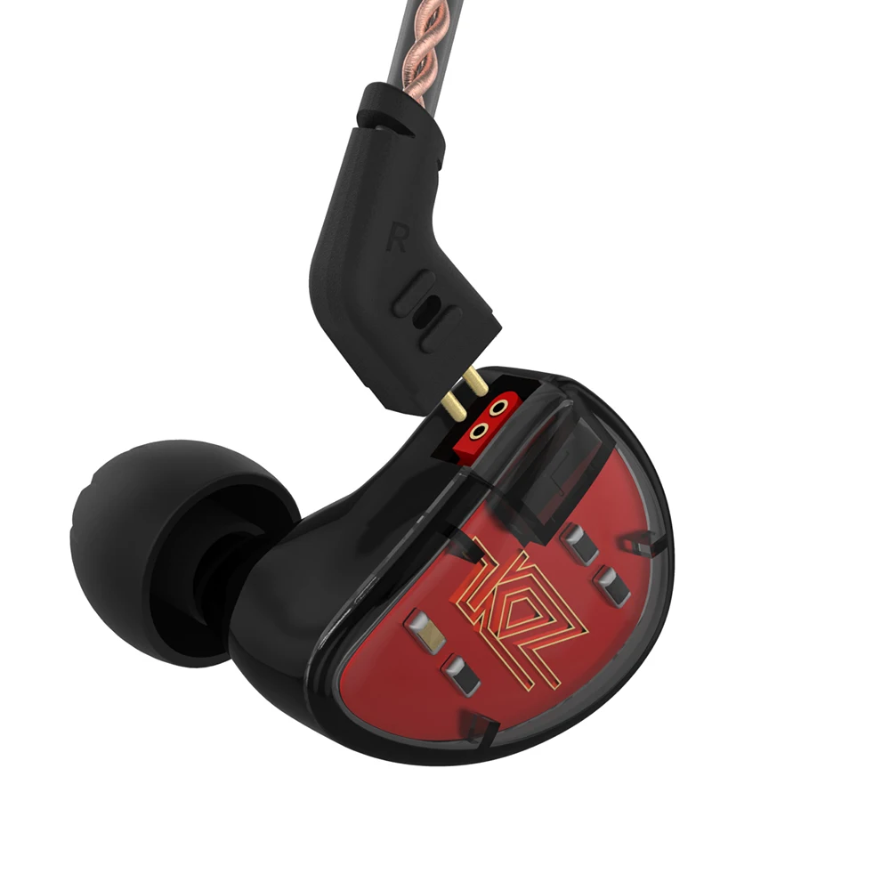 KZ AS10 5BA HiFi Stereo In-Ear Earphone High Resolution Earbud Headphone   with 0.75mm 2 pin Cable Five Balanced Armature Driver
