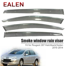 EALEN для peugeot 307 хэтчбек/седан 2010 2011 2012 2013 дефлекторы охранные предметы 4 шт./1 Комплект дымовой козырек на ветровом стекле