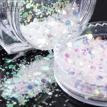 Полный Красота 1 коробка ногтей блестки лазерные блестки пайетки 3D блестящие хлопья порошок пайетки искусство украшения CHT01-04