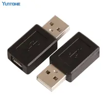 USB A штекер для Micro USB B Женский кабель для передачи данных переходник, конвертер 300 шт./партия