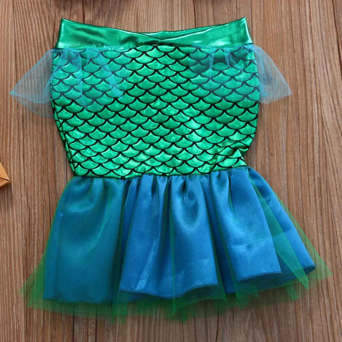 Emmababy Fashion Toddler Mermaid Girl Princess Dresses Comfort Party Cosplay Costume Girls Outfits Dropship