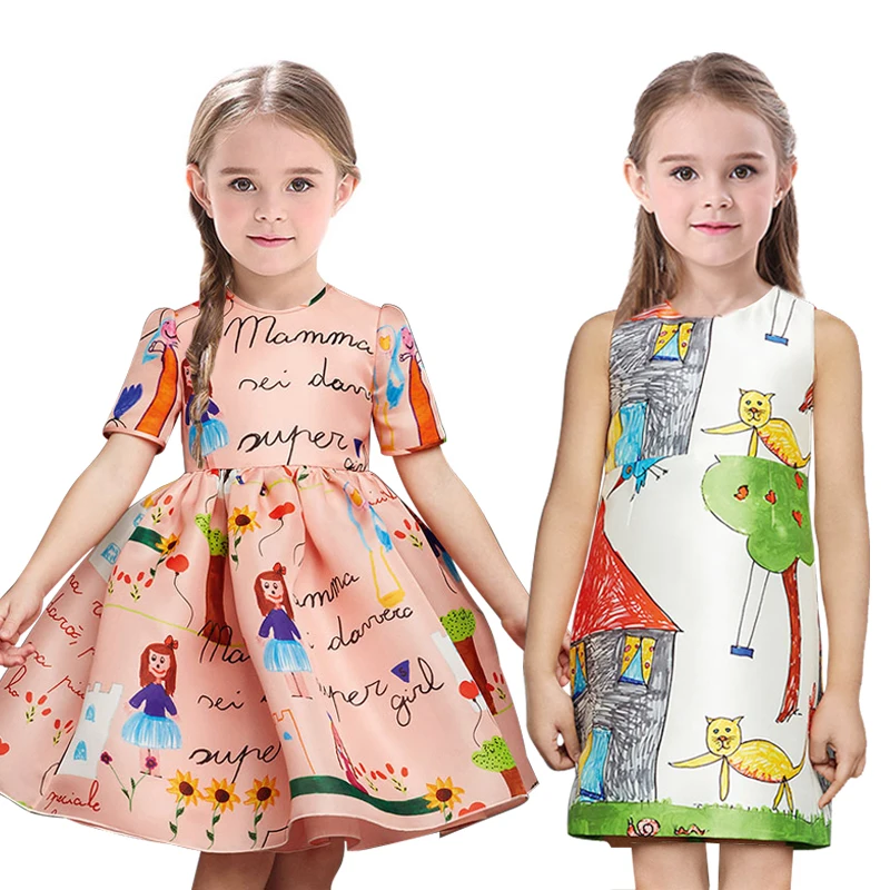 Promotion Girls Dress New 2016 Kids Clothes Girl Vestidos Casual Dress