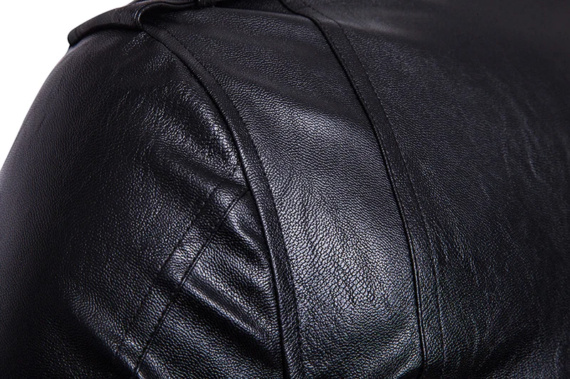 Env для мужчин st стиль модная мужская куртка из искусственной кожи Halley повседневная кожаная куртка с отложным воротником мужские пальто большой размер 5XL
