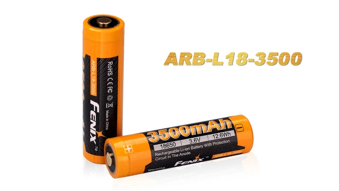 2pcs 2016 Fenix New ARB-L18-3500 3500mAh rechargeable Li-ion battery with PCB цена 2pcs 2016 Fenix New ARB-L18-3500 3500mAh rechargeable Li-ion battery with PCB цены онлайн