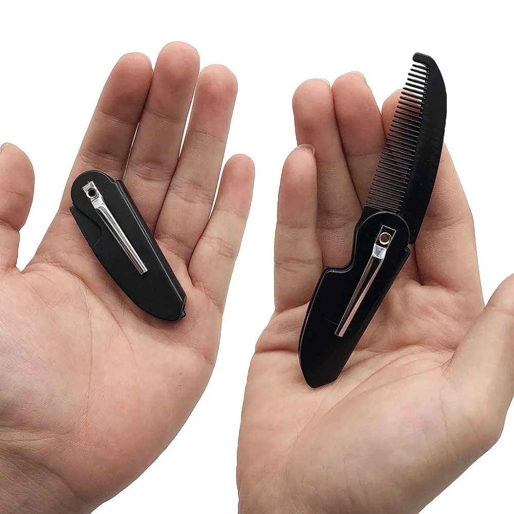 1 шт. профессиональный складной гребень карманный волшебный для волос зажим