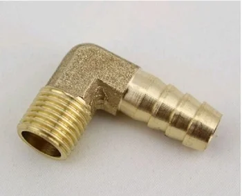 

2pcs Hose Barb I/D 6/8/10/12mm x 1/8" BSP Male Thread Elbow Brass coupler Splicer Connector fitting for Fuel Gas Water