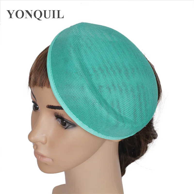 emerald green Фиолетовый или несколько цветов Имитация Sinamay 18 см чародей База DIY шляпа женские вечерние головной убор случая Свадебные аксессуары для волос - Цвет: emerald green