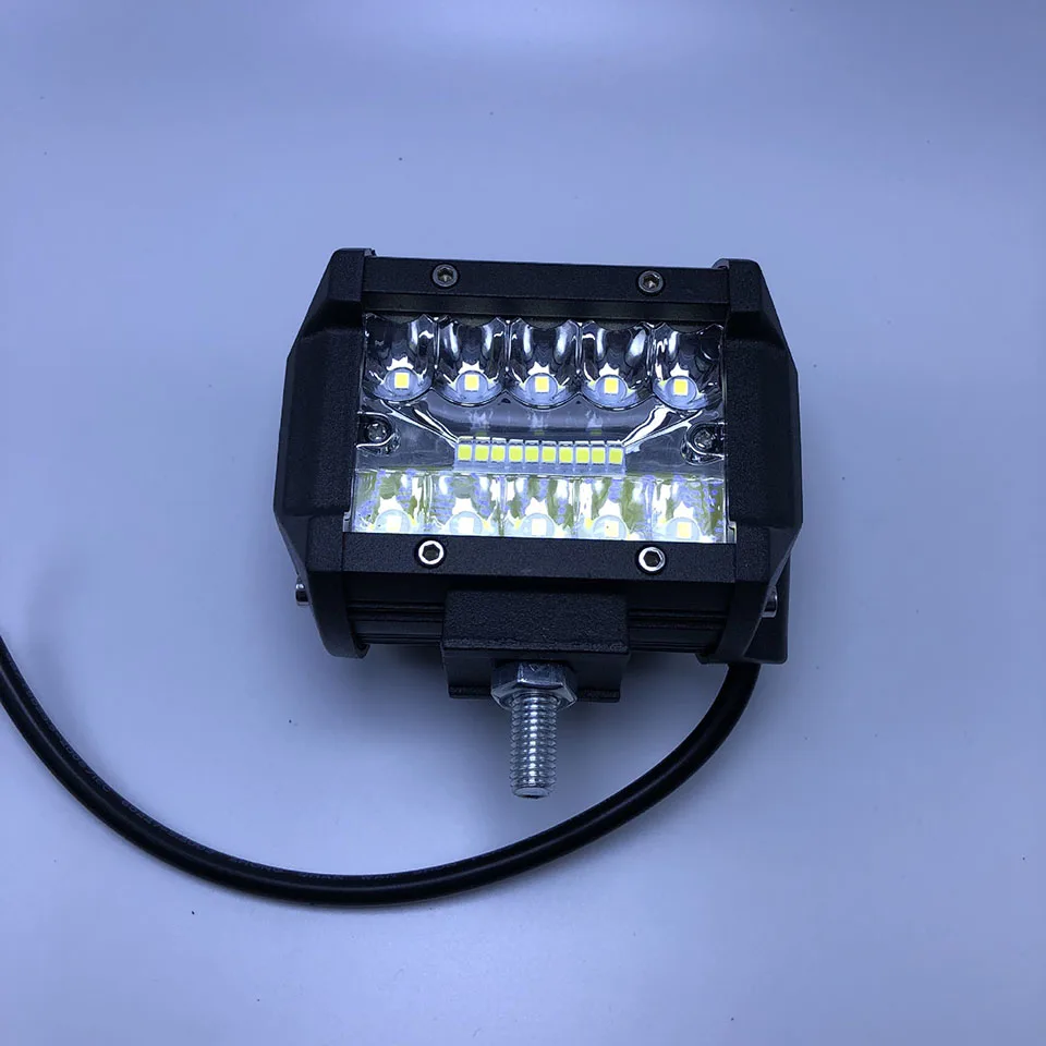 Светодиодный светильник 4 дюйма 60 Вт 10800LM светодиодный рабочий светильник, комбинированный внедорожный 4x4 противотуманный светильник, светильник для грузовика, 12 В, головной светильник
