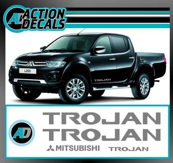 

For 2Pcs/Set Mitsubishi Trojan L200 Replacement Stickers / decals set