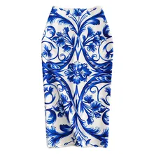 Women's Skirt To The Knee Ladies Summer Fashion Trend Comfortable Casual Bag Hip Skirt Print Skirt Pencil Skirt A621