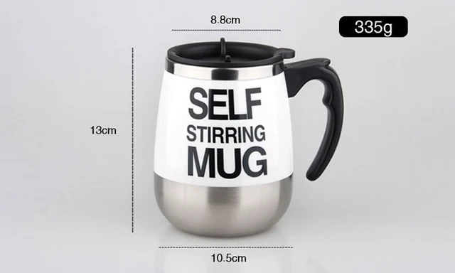 MIX COLORS Round Self Stirring Mug, For Home, Size/Dimension: 450ML