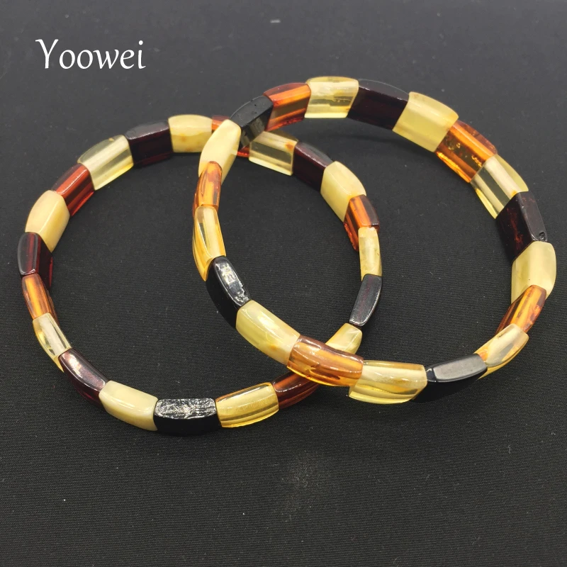 

Yoowei Genuine Amber Bracelet for Etsy Baltic Original Beads Female Elastic Bracelet Boutique Natural Amber Jewelry Manufacturer