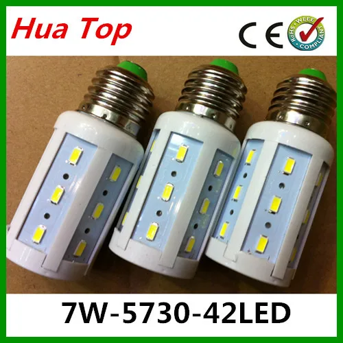 Lampada E27 220 V SMD 5730 7 W 24 leds bombilla de maíz Led lámpara lamparas solar luces del punto blanco cálido blanco frío con número de seguimiento