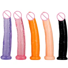 2019 new 17 cm jelly dildo realistic fake penis dick with base long anal dildo real dildos for woman adult sex toys masturbator
