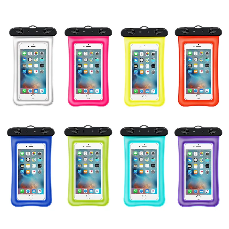 

Summer Luminous Waterproof Pouch Swimming Gadget Beach Dry Bag Phone Cover Camping Skiing For Huawei for Cell Phone Under 6 Inch