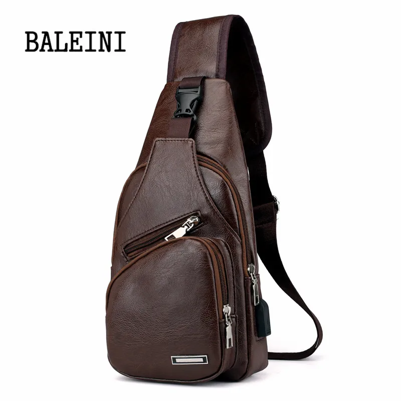الرجال Crossbody أكياس الرجال USB حقيبة صدر للرجال مصمم حقيبة ساعي جلدية حقائب كتف قطري حزمة 2018 جديد عودة حزمة السفر الرجال Crossbody أكياس الرجال USB حقيبة صدر للرجال مصمم حقيبة ساعي جلدية حقائب كتف قطري حزمة 2018 جديد عودة حزمة السفر