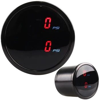 

2Inch 52mm RED LED 290PSI Dual Air Pressure Gauge Air Suspension Air Ride Gauges + 2pcs 1/8NPT Electrical Sensors Boost Gauges