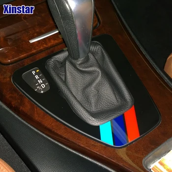 

Acrylic M power performance car interior gear knob Car gear shifter decoration sticker for BMW 3 series E90 318i 320i 325i