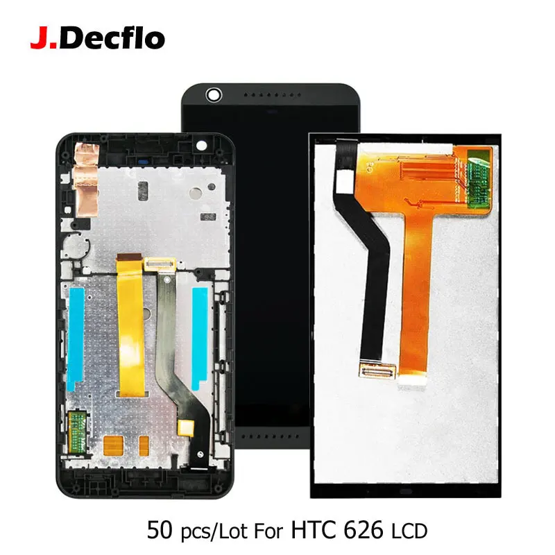 50 шт./лот ЖК-дисплей для htc Desire 626 D626 626G 626W кодирующий преобразователь сенсорного