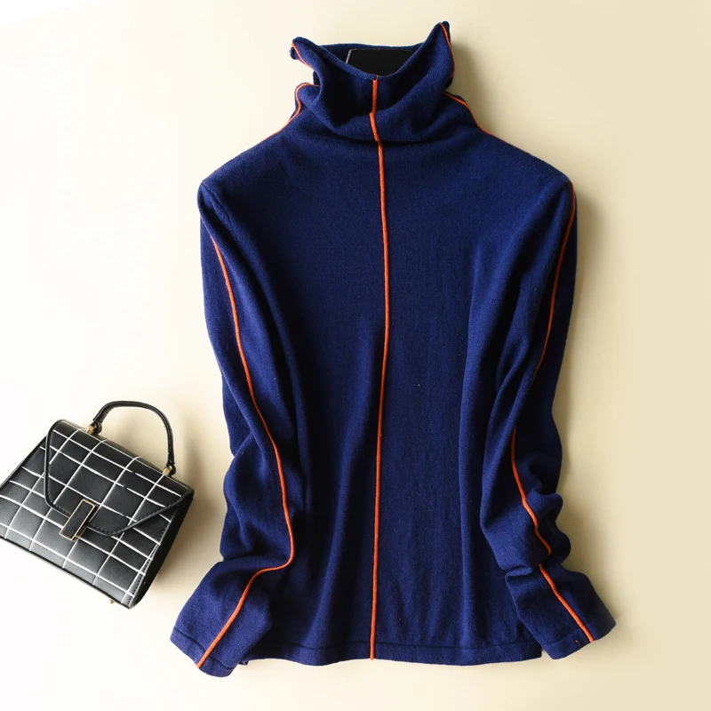 2019 New Arrival Winter Pullover Pure Cashmere Fashion Women Sweater Wool Warm Pullovers Clothes TurtLeneck Sweaters | Женская одежда
