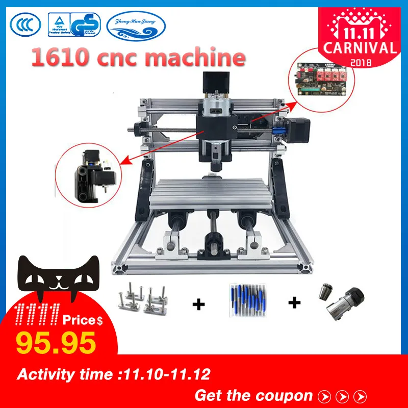 CNC 1610 with ER11,diy cnc engraving machine,mini Pcb Milling Machine,Wood Carving machine,cnc router,cnc1610,best Advanced toys CNC 1610 with ER11,diy cnc engraving machine,mini Pcb Milling Machine,Wood Carving machine,cnc router,cnc1610,best Advanced toys