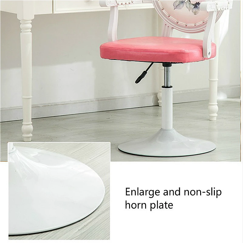Европейский стиль многофункциональный барный стул поднят бытовой табурет для туалетного столика со спинкой поворачивается креативный стабильный стул для дизайна ногтей