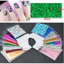 A#50 шт Foils Finger DIY ногтей Наклейка переводная вода Советы Декор
